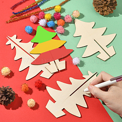 1 Bag Unfinished Wooden Christmas Trees&nbsp;WOOD-SP0001-73