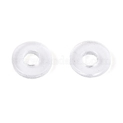 透明PVC絶縁ガスケット200個  ディスク  透明  2~2.5x0.2mm  穴：0.9mm&nbsp;PVC-T006-2.5mm-01