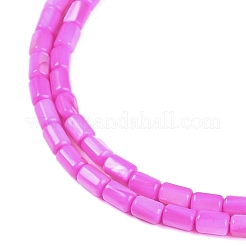 天然淡水シェルビーズ連売り  染め  コラム  蘭  4.5~5x3~3.5mm  穴：0.6mm  約77~79個/連  14.76~14.96''（37.5~38センチメートル）&nbsp;BSHE-H109-17B