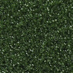 MIYUKIデリカビーズ  シリンダー  日本製シードビーズ  11/0  （db1107)透明オリーブ  1.3x1.6mm  穴：0.8mm  約2000PCS /ボトル  10 G /ボトル&nbsp;SEED-JP0008-DB1107