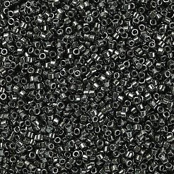 MIYUKIデリカビーズ  シリンダー  日本製シードビーズ  11/0  (db0452) 亜鉛メッキダークグレー  1.3x1.6mm  穴：0.8mm  約2000PCS /ボトル  10 G /ボトル&nbsp;SEED-JP0008-DB0452