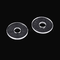 透明PVC絶縁ガスケット50個  ディスク  透明  5x0.2mm  穴：1.5mm&nbsp;PVC-T006-5mm-01