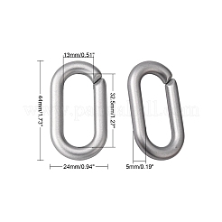 Opaque Spray Painted Acrylic Linking Rings&nbsp;OACR-S021-68A-B02