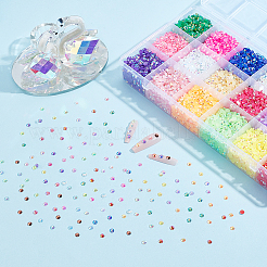 21600Pcs 18 Colors Half Round Opaque Resin Cabochons&nbsp;MRMJ-GO0001-10B