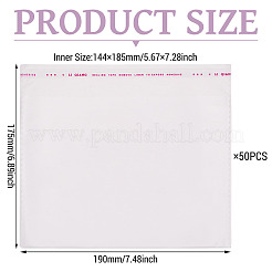 50Pcs Rectangle OPP Cellophane Bags&nbsp;OPC-TADJ0001-08B