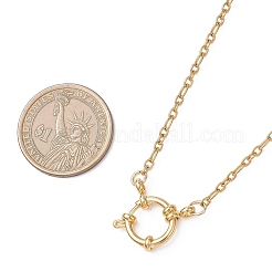 2.5mm 304ステンレススチール製フィガロチェーンネックレス（スプリングリング留め具付き）  ゴールドカラー  21.26インチ（54cm）&nbsp;NJEW-JN05709