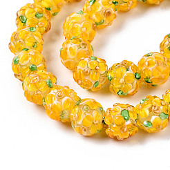 Handmade Lampwork Beads Strands&nbsp;LAMP-N021-015A-04