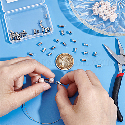 303ステンレススチールビーズ50個  竹の共同  ステンレス鋼色  5.5x4mm  穴：2mm&nbsp;STAS-UN0055-78