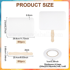 DIY Blank Fan Kits&nbsp;AJEW-PH0009-03