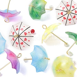 10Pcs 5 Style Acrylic Pendants&nbsp;KY-YW0010-02