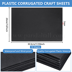 Plastic Corrugated Craft Sheets&nbsp;LS-KY-WH0046-94A
