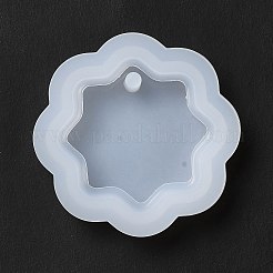 DIYペンダントシリコンモールド  樹脂型  UVレジン用  エポキシ樹脂ジュエリー作り  スター  50x50x8.5mm  穴：4mm&nbsp;SIMO-H009-08M