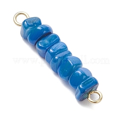 10Pcs 10 Colors Dyed Natural Freshwater Shell Nuggets Beaded Connector Charms&nbsp;PALLOY-JF04516-02