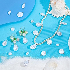 48Pcs 12 Styles Plastic Imitation Pearl Pendants&nbsp;FIND-PH0059-53