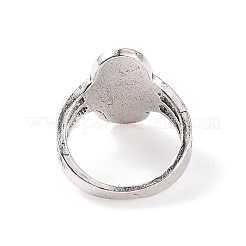 合成ターコイズの指輪セット  女性のためのゴシック合金ジュエリー  ダークターコイズ  内径：16~18mm  1個/スタイル  9個/セット&nbsp;AJEW-PW0005-01A
