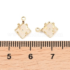 Rhombus Brass Sew on Prong Settings&nbsp;KK-C163-15A-G