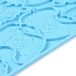 Christmas Theme Pendant Silicone Molds&nbsp;DIY-K051-01