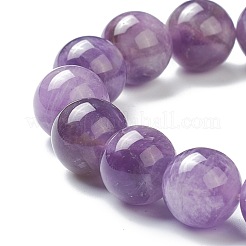 天然石アメジストビーズストレッチブレスレット  ラウンド  ビーズ：12~12.5mm  内径：2-1/8インチ（5.4cm）&nbsp;BJEW-D446-E-40
