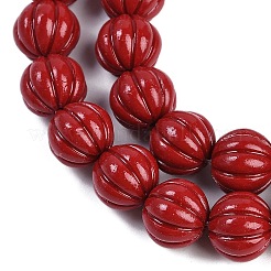 Synthetic Coral Carved Beads Strands&nbsp;CORA-M001-15