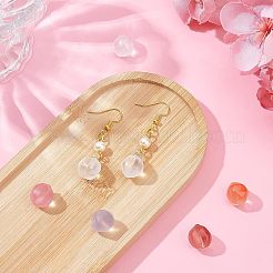 120個6色ガラスビーズ  ナゲット  片穴  DIYヘアアクセサリー用  ミックスカラー  13x12x11.5mm  穴：1.2mm  20個/カラー&nbsp;GGLA-NB0001-11