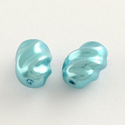 混合ABS樹脂模造パールビーズ  ミックスカラー  8~17x8~15x5~13mm  穴：1~2mm&nbsp;X-MACR-R546-20