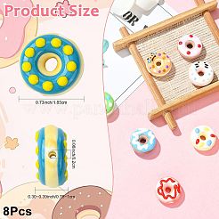 8Pcs 8 Colors Handmade Porcelain Enamel Beads&nbsp;PORC-FS0001-50