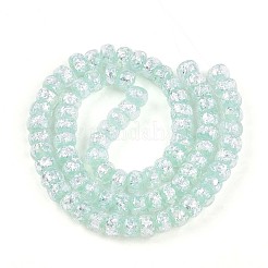 Luminous Handmade Silver Foil Glass Beads Strands&nbsp;FOIL-N029-02B-05