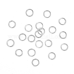 304ステンレススプリットリング  ダブルループ丸カン  銀  5x1.2mm  内径約3.8mm&nbsp;STAS-I326-01S