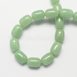 Barrel Shaped Gemstone Natural Green Aventurine Stone Beads Strands&nbsp;G-S114-23