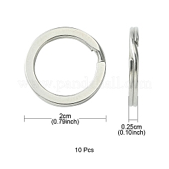 10Pcs 304 Stainless Steel Keychain Clasps&nbsp;KEYC-YW0001-03