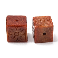 Natural Myanmar Jade Dyed Carved Beads&nbsp;GG-CBABA9C-09