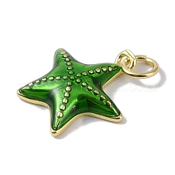 Brass Enamel Pendants&nbsp;KK-E110-08G