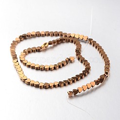 Electroplate Non-magnetic Synthetic Hematite Bead Strands&nbsp;G-F300-23A-08