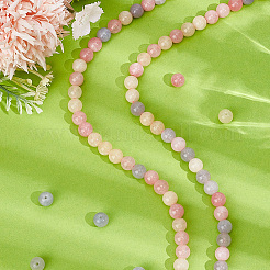 2 Strands Natural White Jade Imitation Morganite Beads Strands&nbsp;G-PA0002-41