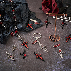 24Pcs 6 Styles Alloy Enamel Pendants&nbsp;ENAM-TA0001-56