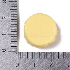 不透明樹脂模造食品デコデンカボション  パン  フラットラウンド  20x20x9mm&nbsp;RESI-S395-02F