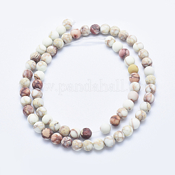 Natural Imperial Jasper Beads Strands&nbsp;G-A175C-6mm-01