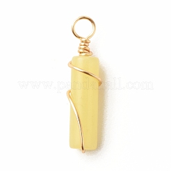Natural Lemon Jade Pendants&nbsp;PALLOY-JF01453-08