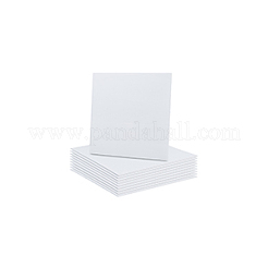 プラスチック段ボールシートパッド  DIYクラフトモデルの構築  正方形  ホワイト  300x300x3mm&nbsp;DIY-WH0632-18C-02