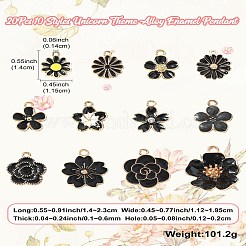 60Pcs 12 Styles Alloy Enamel Charms&nbsp;ENAM-CJ0006-40B