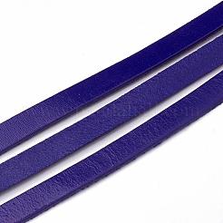 牛革コード  ダークブルー  5x2mm  約100ヤード/バンドル（300フィート/バンドル）&nbsp;WL-Q007-5x2-25
