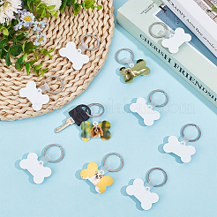 DIY Aluminum Heat Transfer Sublimation Double-Sided Blank Keychains Making Kits&nbsp;DIY-SP0001-71A