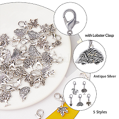 10 Sets Autumn Alloy Pendants Decorations Set&nbsp;HJEW-FH0001-48