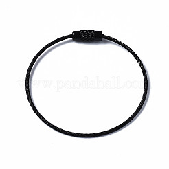 Spray Painted 201 Stainless Steel Wire Cable Keychains&nbsp;BJEW-T019-01A