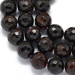 天然石ガーネットビーズ連売り  ファセット（128ファセット）  ラウンド  10~10.5mm  穴：1~1.4mm  約35~38個/連  14.29~15.28''（36.3~38.8センチメートル）&nbsp;G-B165-A03-10mm