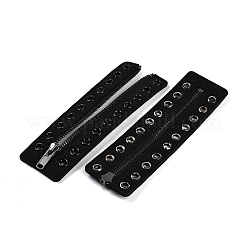 PU Leather Lace-in Boot Zipper Inserts&nbsp;DIY-XCP0003-45