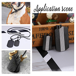 Men's 316 Surgical Stainless Steel Big Rectangle Hand Stamping Blank Tag Big Pendants&nbsp;STAS-UN0002-76B