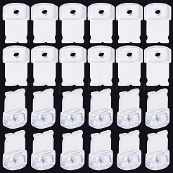 50 個のプラスチックモバイル防塵プラグ  透明  1.2x0.8x0.45cm&nbsp;FIND-SC0022-51