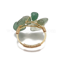 5Pcs Natural Gemstone Finger Rings&nbsp;RJEW-TA00202