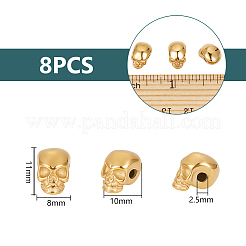 8Pcs 304 Stainless Steel Beads&nbsp;STAS-UN0059-64C